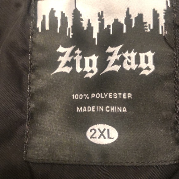 Black Zippered Jacket by Zig Zag - Picture 2 of 3